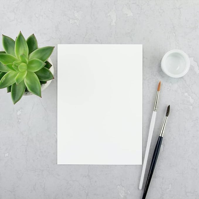 Reskid 100 Pack of 3x5 inches Thick Heavyweight Index Cards on 110lb Card Stock - Perfect for Note-Taking, Studying, and Organization - Ideal for Classrooms, Office, and Home Use (3x5, Inches)