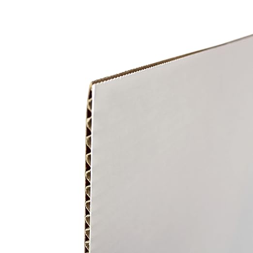 Flipside Products 36” x 48” Project Boards for Presentations, Science Fair, School Projects, Event Displays and Trifold Picture Board, Proudly Made in USA - Clay White - 10 Pack