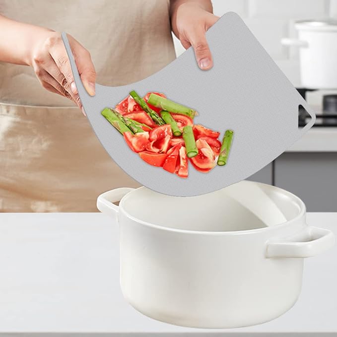 WK Flexible Plastic Cutting Boards for Kitchen, Cutting Board Mats Set of 3, Nonslip Cutting Board for Meat, Thin Cutting Sheets with Hole, Dishwasher Safe, BPA Free, 14.5x11.5"