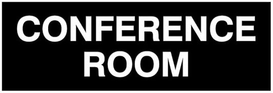 Signs ByLITA Basic Conference Room Sign (Black) - Medium