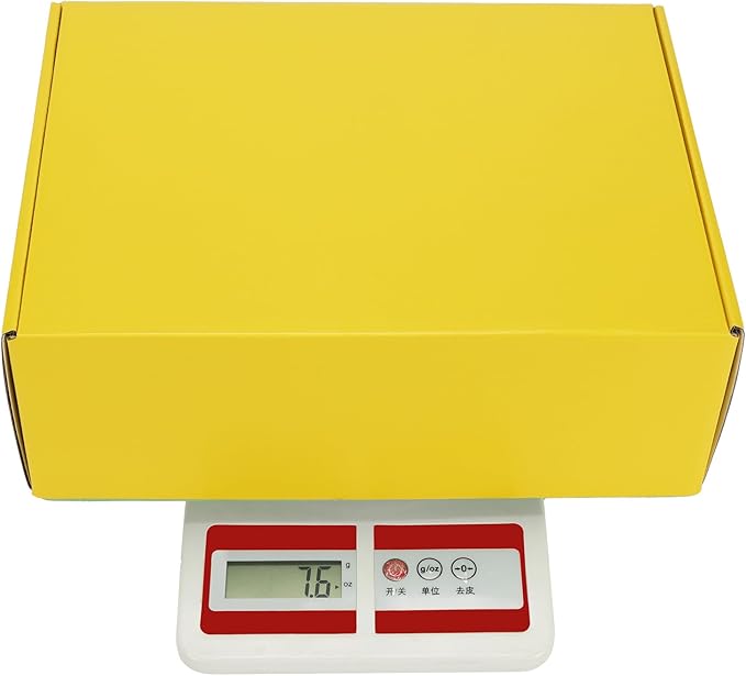 PHAREGE 12x9x4 inch Gift Shipping Boxes Bulk 6 Pack Yellow, Tab Lock Tuck Top Mailing Boxes for Packaging Small Business, Medium Cardboard Mailer Boxes for Wrapping Present