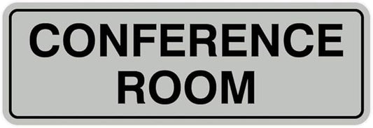 Standard Conference Room Sign - Lt Gray - Medium 5 Pack
