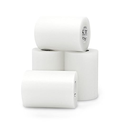 OK TAPE OKPore Transparent Medical Tape (Pack of 4) - First Aid Surgical Tape Hypoallergenic and Breathable for Wound Dressing Care, Latex Free, 3in x 10yds