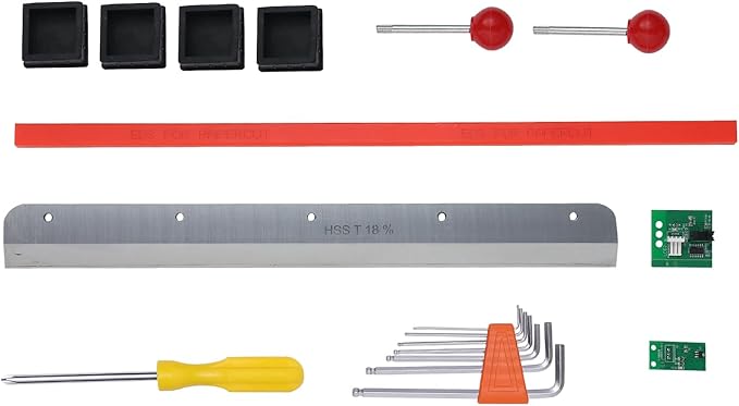 VEVOR Electric Hydraulic Paper Cutter, Heavy Duty Paper Cutter Machine, 1.57 in / 40 mm Cutting Thickness, 18 in / 457.2 mm Cutting Width, Industrial Paper Trimmer with Button Control