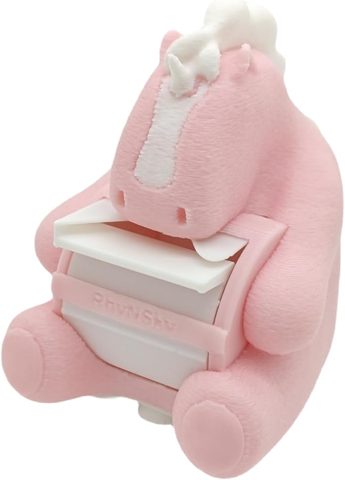 RhyNSky Unicorn_Animal Stamp Roll Holder for Roll Stamps Postage Stamp Dispenser for Home Office, No Stamps, 1.18" Core, C01
