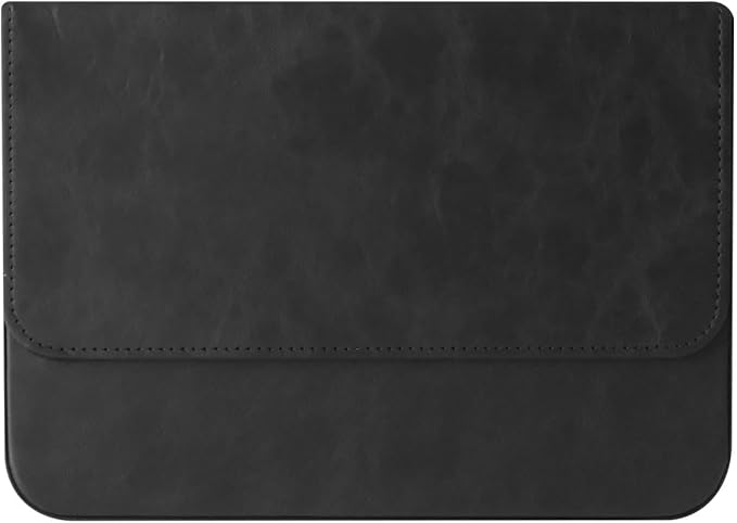 MIVLXLX PU Leather 12 Fountain Pen/Pencil Tray Case Organizer, Fashion Design, Handmade, Magnetic Closure with Drawer, Christmas Gift for Man/Woman/Office, 12 Slots(black)