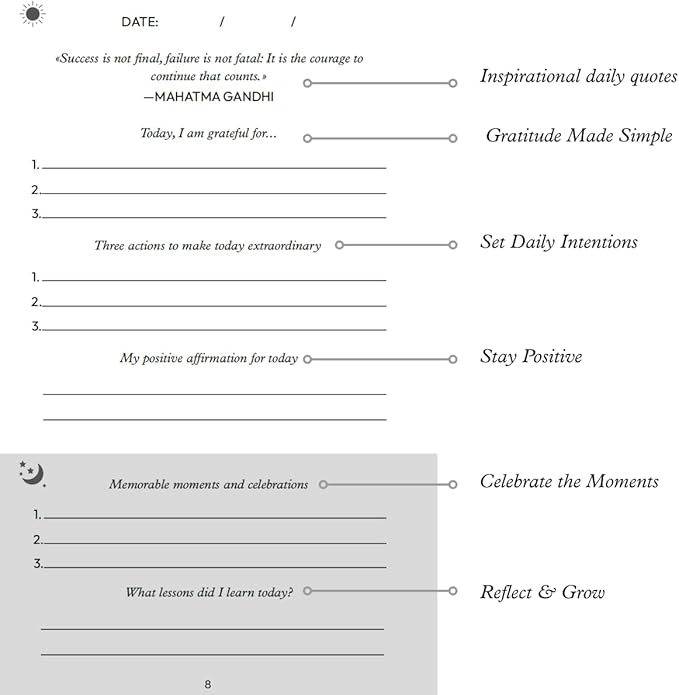 Gratitude Journal for Women & Men – 5 Minute Guided Daily Journal with Prompts for Mindfulness, Self Care & Positive Thinking, 300 Seconds Daily Reflection, Light Purple Linen Cover, 2026 Edition