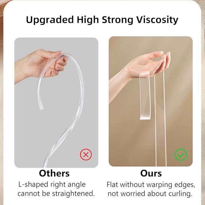 Baby Proofing Edge Protector for Kid Clear Edge Protector Strip Safety Corner Guards Child Proof Corner Bumper for Furniture 1.2in x 16.4ft
