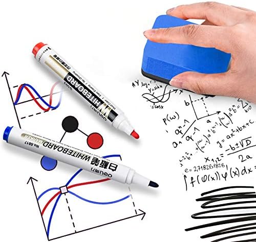 Dry Erase Erasers, 36 Pack Magnetic Whiteboard Eraser Chalkboard Eraser Dry Eraser for Classroom Office and home (Blue)