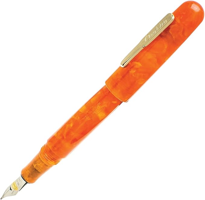 Conklin All American Fountain Pen in Sunburst Orange – Fine Nib, Vibrant Design & Superior Craftsmanship – Ideal Gift for Professionals & Pen Enthusiasts