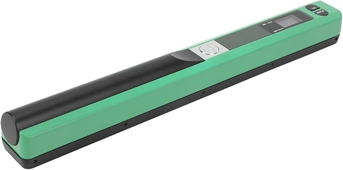 Ymiko A4 Document Scanner Portable High Resolution 900 DPI Multifunctional Handheld Image Scanner for Home Office Banking Library (Green)