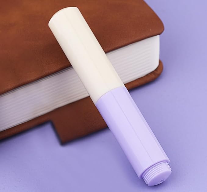 czxwyst Majohn Wancai 2.0 Mini Pocket-Size Eyedropper Fountain Pen (EF Nib 0.38mm, Purple Sweetheart)