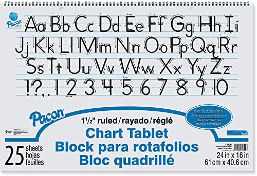 Pacon® Chart Tablet, 24" x 16", 1 1/2" Ruled, 25 Sheets
