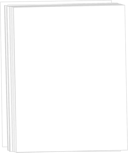White Cardstock 8.5x11, Creebe 50 Sheets 65lb Card Stock Printer Paper 8.5 x 11 White Paper for Cards Making, Office Printing, Art, Crafts