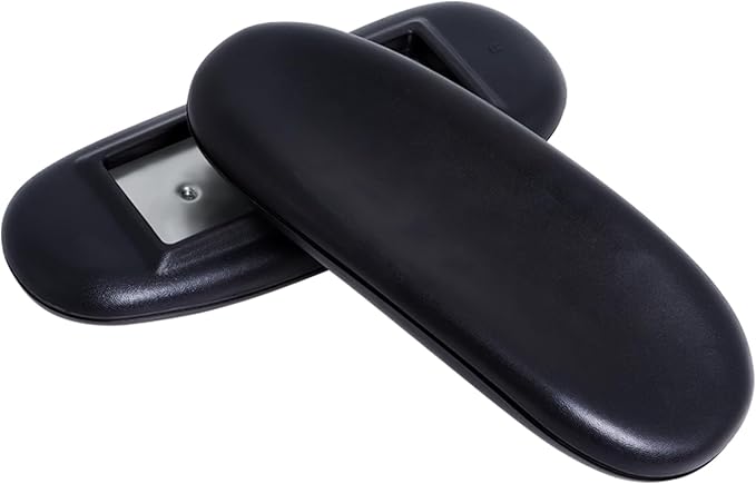 Office Chair Arm Rest Replacement Fits All Styles of Arms with 4" Mounting Hole Patterns Screws Set Desk Armrest Cover(2Pack)