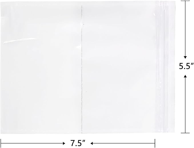 iMailer - 200 Pack 7.5"x 5.5" Packing List Envelopes -Resealable Adhesive Plastic Pouches for Shipping Labels and Document