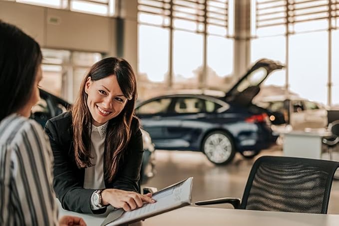 Vehicle Due Bill Form - 3-Part Carbonless Snap-Out 8.5 x 7.75 Car Dealership Service Agreement Forms, Auto Repair Vehicle Documentation Forms NCR - White, Canary, Pink - Pack of 100