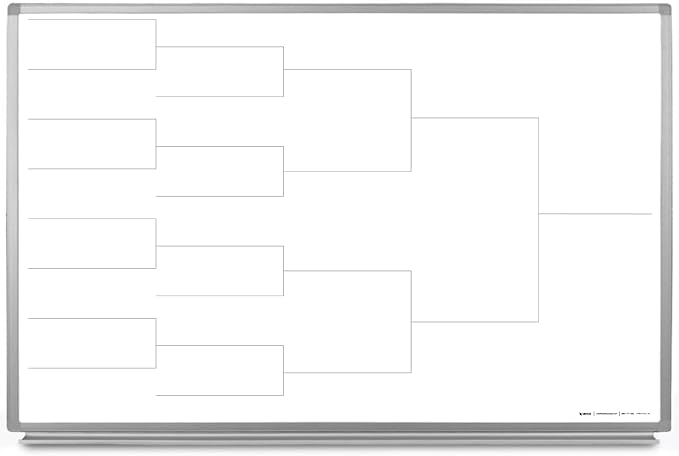 12 Team Bracket Whiteboard 60" x 40"