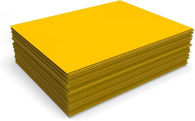 LUXPaper 8.5" x 11" Paper | Letter Size | Sunflower Yellow | 80lb. Text | 500 Qty