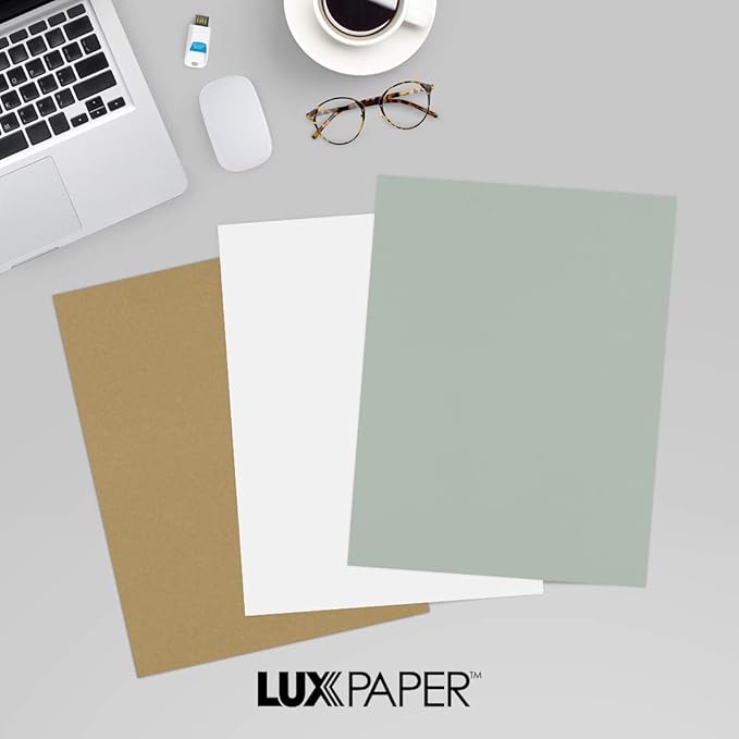 LUXPaper 8.5" x 11" Paper | Letter Size | Slate Gray | 70lb. Text | 50 Qty
