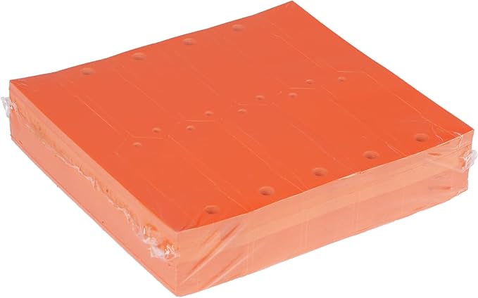 Self-Locking Arrow Key Tags - 1,000 Pcs (Orange) | 4 1/2" x 3/4" Plastic ID Tags with Writable Surface for Organized Key Management