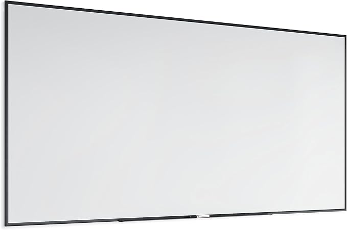 U Brands Magnetic Dry Erase Board White Board, 96" x 48" Inches, Black Aluminum Frame (2898U00-01)