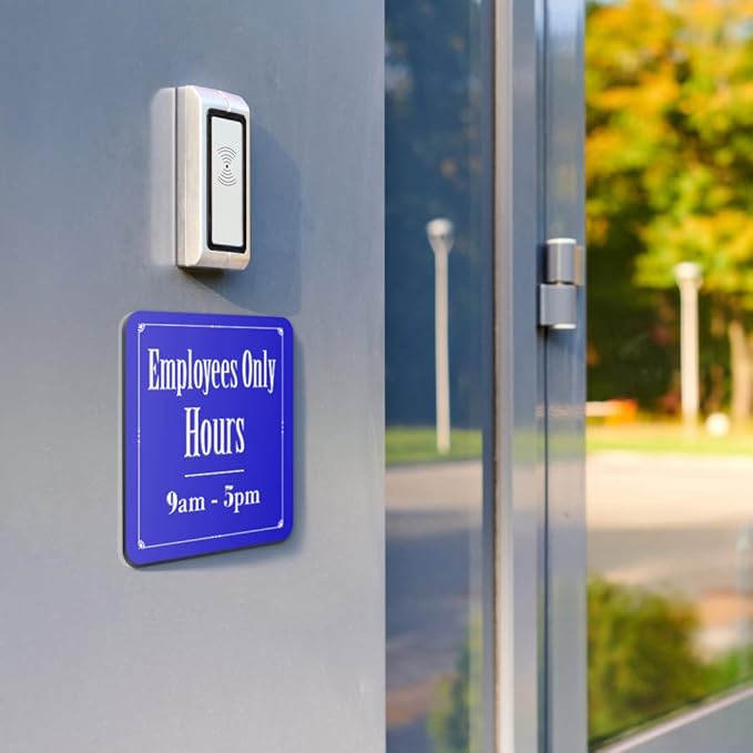 Custom Office Door Signs - Personalized Name Plates for Doors - Professional Office Signs - Square
