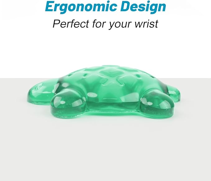 Lucocia Silicone Gel Mouse Wrist Rest,Cute Turtle Shape Ergonomic Elbow Mouse Rest Wrist Pad,Comfort Support for Typing and Gaming-Green
