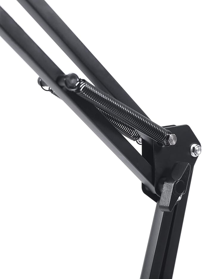 Fufiea Floor Stand for Tablet & Phone, 63" Heavy-Duty Carbon Steel Stand with 360° Rotation, Knob-Locking Stable Base for iPad, Monitor, Video Calls, Home Office & Bedroom (Black)