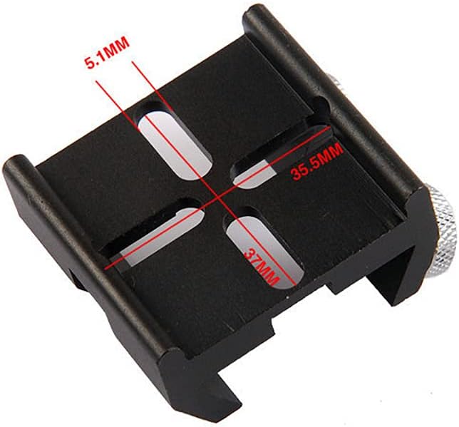 Universal Dovetail Base for Finder Scope, Ideal Optical Telescope Finderscope Mount Bracket for Installation of Finder Scope Green Laser Pointer Bracket
