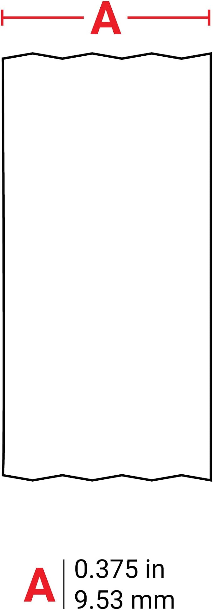 Brady Authentic (M21-375-595-BL) All-Weather Vinyl Label for Indoor/Outdoor ID, Lab and Equipment Labeling, White on Blue- For M210, M210-LAB, M211, BMP21-PLUS and BMP21-LAB Printers, .375" W, 21' L