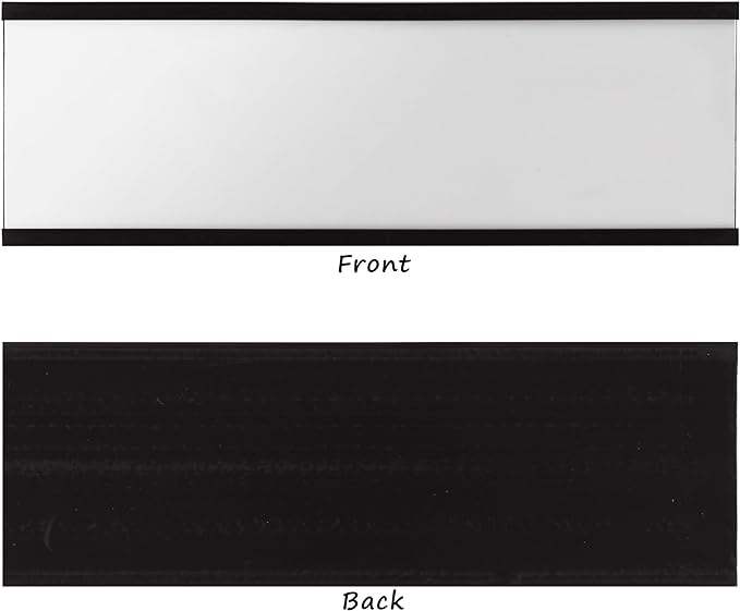 Realth Magnetic Label Holders 2'' x 3'' 30 Pack, Magnetic File Cabinet Labels with Paper Inserts and Clear Plastic Protectors, Magnetic Labels for Shelving and Metal Racks