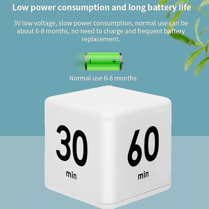 JOYIT Cube Timer - 15, 20, 30 and 60 Minutes Countdown Timer for Kitchen, Outdoor and Workout