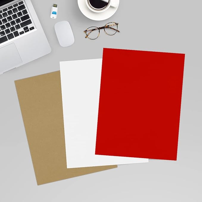 LUXPaper 8.5" x 11" Paper | Letter Size | Holiday Red | 60lb. Text | 1,000 Qty