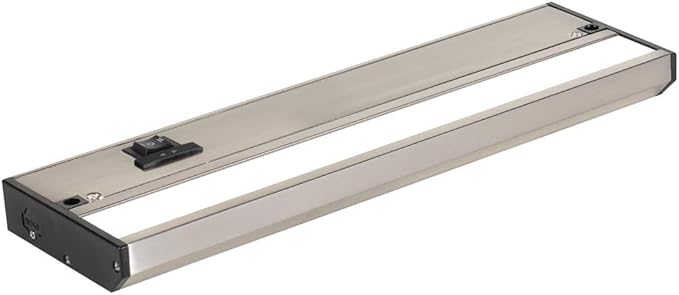 LED Under Cabinet Lighting Hardwired - 3CCT 12 Inch Satin Finish - Undercabinet Lights for Kitchen - Linkable Undercounter Dimmable Plug in Light or Hard Wired - Under Counter Fixture Direct Wire