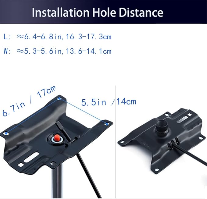 Gjpwyfdc Office Chair Tilt Control Mechanism Replacement 5.5'' X 6.7'', for Executive, Desk and Gaming Chairs