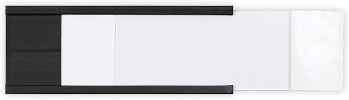 SmartSign Magnetic 'C' Channel Label Holders for Metal Racks and Shelves | 0.75" x 2" Pack of 25