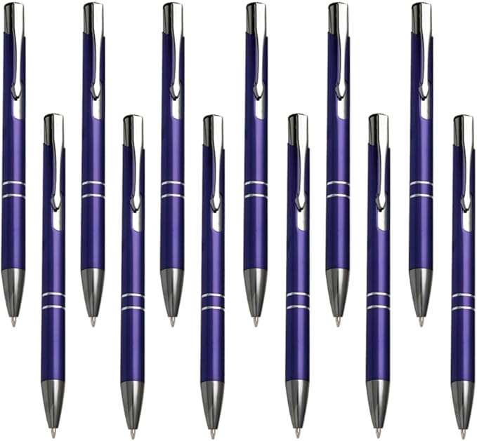 Yucold Customized ballpoint pens in bulk, personalized ballpoint pens with free engraving, for use in companies, enterprises, graduation anniversaries (Purple,39)