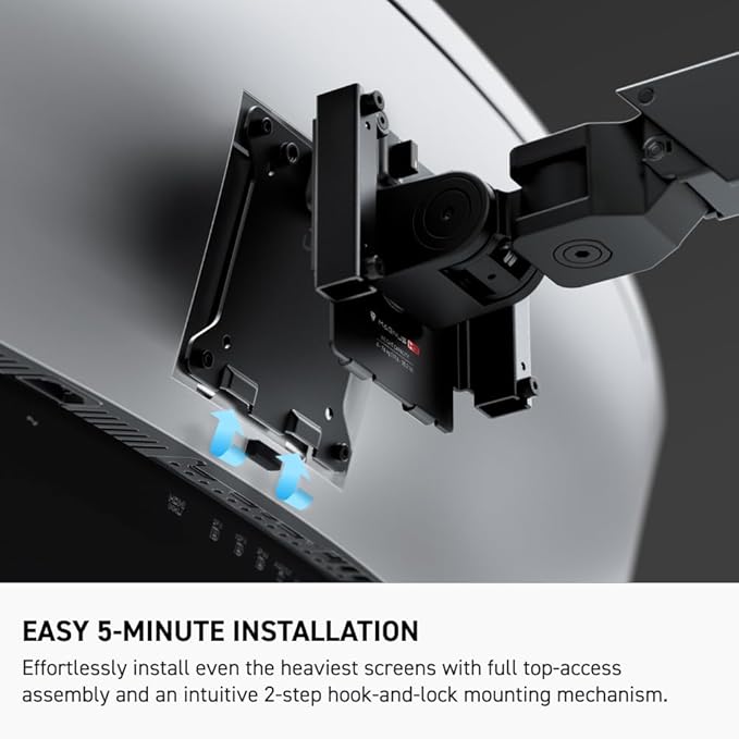 Secretlab Magnus Monitor Arm (Heavy Duty Edition) - Designed for Ultrawide Monitors - Up to 57 inches, 18 to 35lbs - Includes Heavy-Duty tilt Pivot