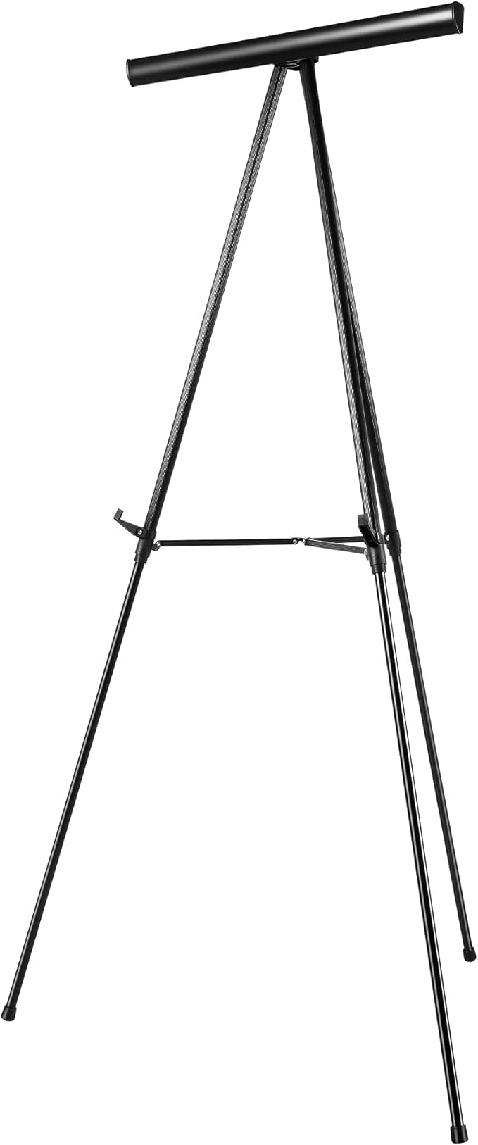 Amazon Basics High Boardroom Aluminum Flipchart Whiteboard and Display Easel Stand with Adjustable Height Telescope Tripod, 35 x 2 x 28 Inches, Black