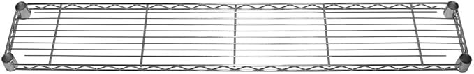 Shelving Inc. 8" d x 48" w Chrome Wire Shelving with 3 Tier Shelves, Weight Capacity 800lbs Per Shelf