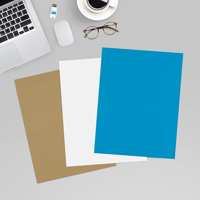 LUXPaper 8.5" x 11" Cardstock | Letter Size | Pool Blue | 100lb. Cover (183lb. Text) | 50 Qty