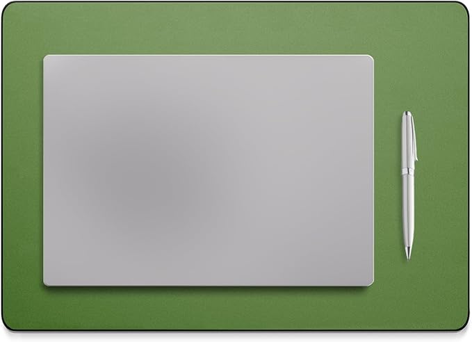 Jotsome Leather Desk Pad Mat, Non-Slip Desk Blotter Pad - Desk Protector for Office, Home, Lap Desk, Laptop, and Desktop, Gift for The Holidays (Forest Green, 17" x 12")