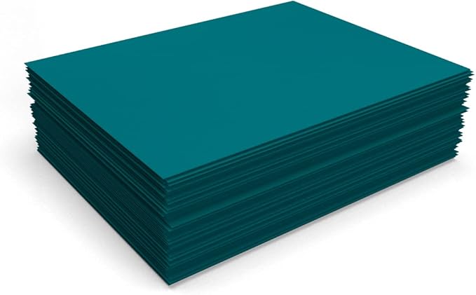 LUXPaper 8.5" x 11" Cardstock | Letter Size | Teal | 100lb. Cover (183lb. Text) | 50 Qty