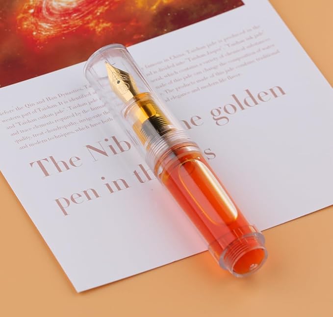 czxwyst Majohn Wancai 2.0 Mini Pocket-Size Eyedropper Fountain Pen (F Nib 0.5mm, Transparent)