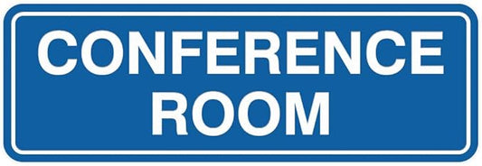 Standard Conference Room Sign - Blue - Medium 1 Pack