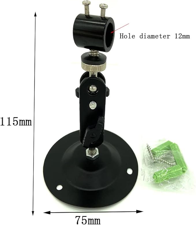 Laser Positioning Bracket Laser Module Fixing Bracket 360-degree Adjustable Positioning Bracket 12mm (12mm-1packs)