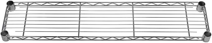 Shelving Inc. 8" d x 36" w Chrome Wire Shelving with 3 Tier Shelves, Weight Capacity 800lbs Per Shelf