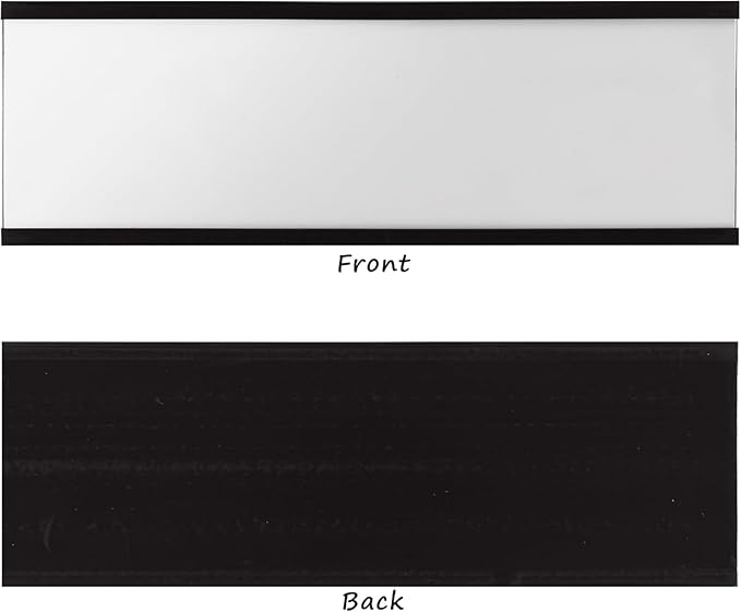 Realth C Channel Magnetic Label Holders 30 Pack 0.78" x 4" - Magnetic Name Plate for Shelving, Storage Bins, Classroom, Office, Library, Supermarket