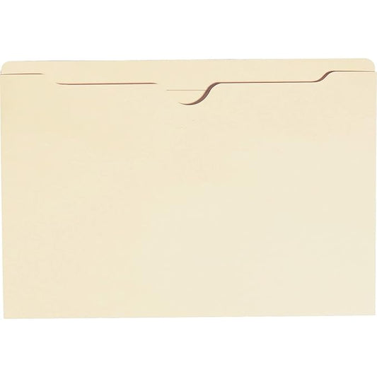 Smead File Jacket, Reinforced Straight-Cut Tab, Flat-No Expansion, Legal Size, Manila, 100 per Box (76500)